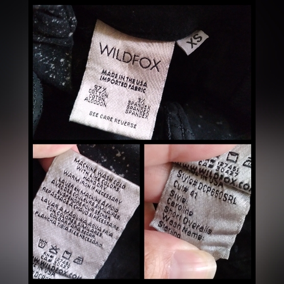 Wildfox Caroline Short Overalls, size XS - Picture 8 of 9